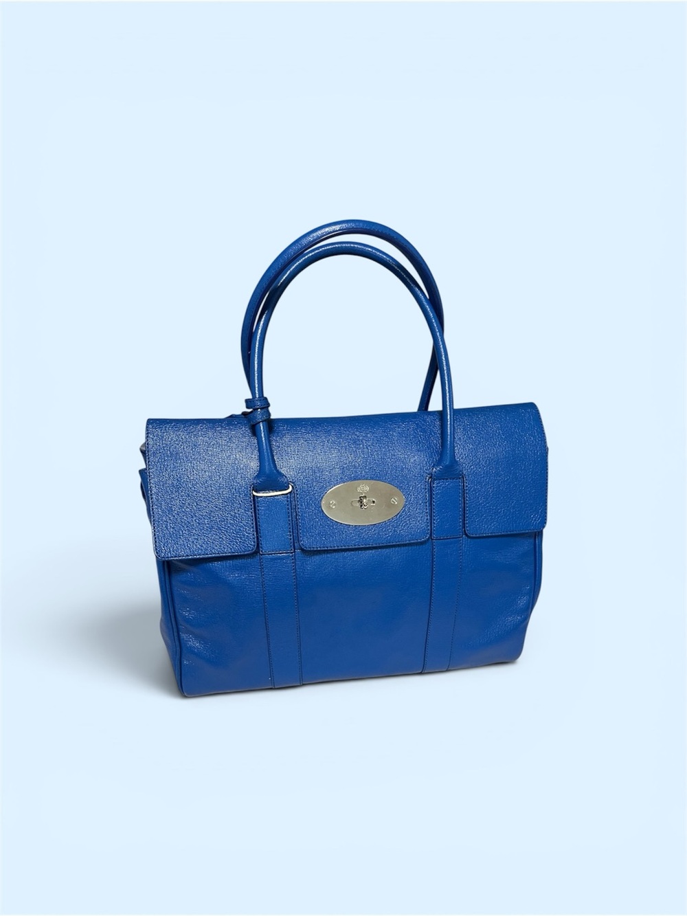 Mulberry Electric Blue Leather Satchel